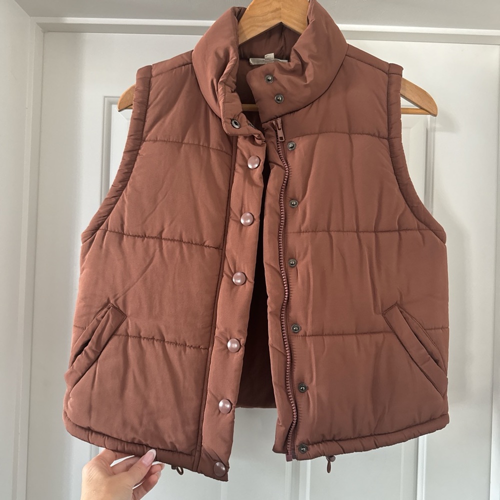 Brown Puffer Vest